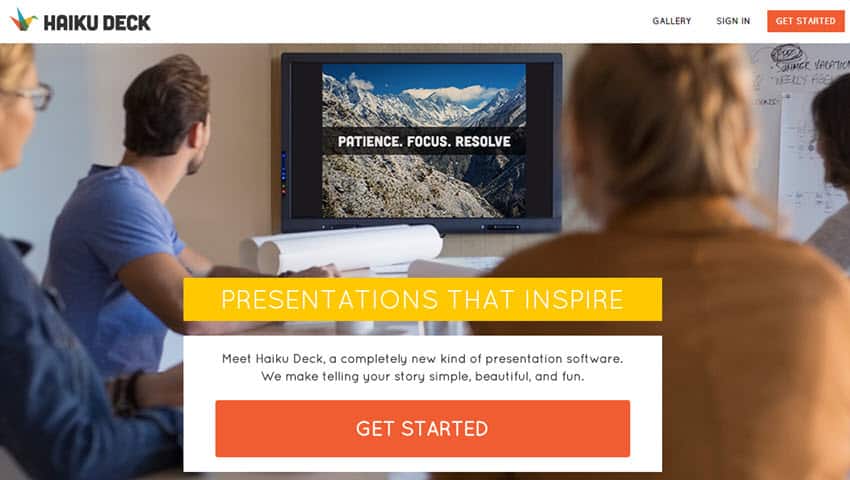 mejores herramientas crear presentaciones online profesionales haikudeck