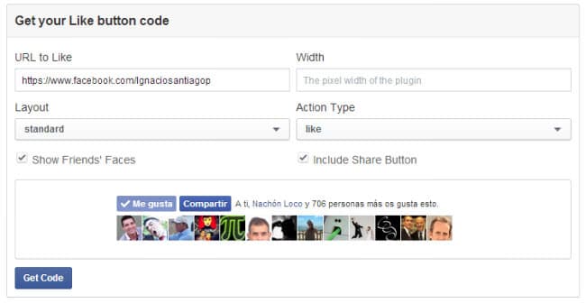 Socializa tu Página Web Botones, plugins y widgets oficiales de Facebook botón me gusta