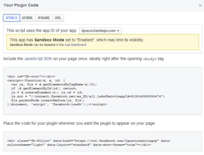 Socializa tu Página Web Botones, plugins y widgets oficiales de Facebook botón seguir codigo