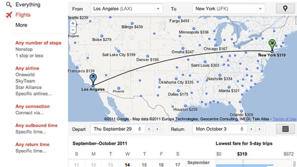 Lista de herramientas de Google: Google Flights