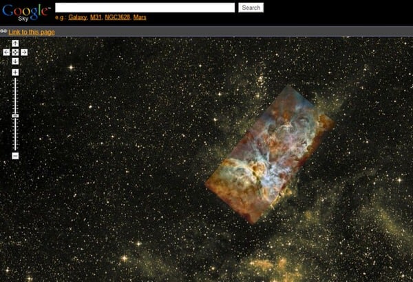 Lista de herramientas de Google: Google Sky