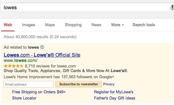 dominar primera pagina google serps extensiones anuncios adwords lowes