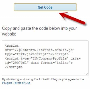 embeber contenido social linkedin embedded perfil empresa codigo