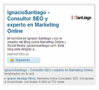 embeber contenido social linkedin embedded perfil empresa ignaciosantiago