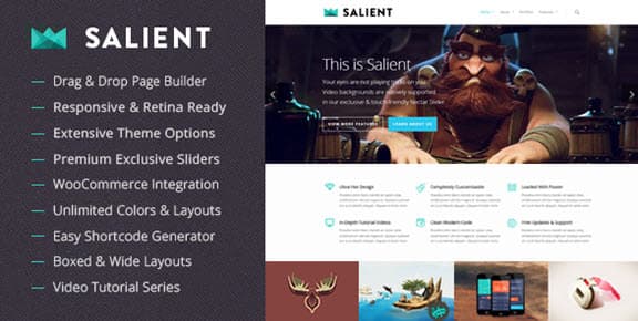 mejores plantillas premium wordpress multiuso salient mejores plantillas premium wordpress multiuso salient