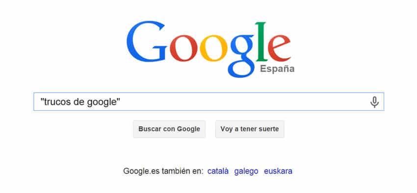 como buscar en google comillas frases exactas