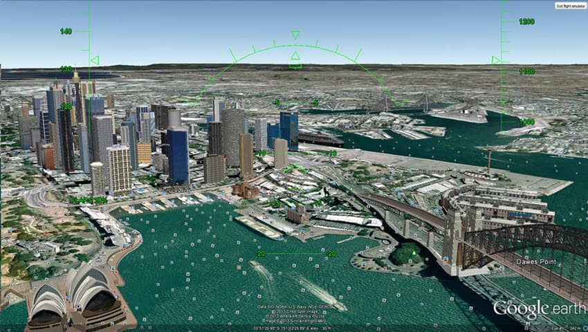 trucos de google ocultos google earth flight simulator