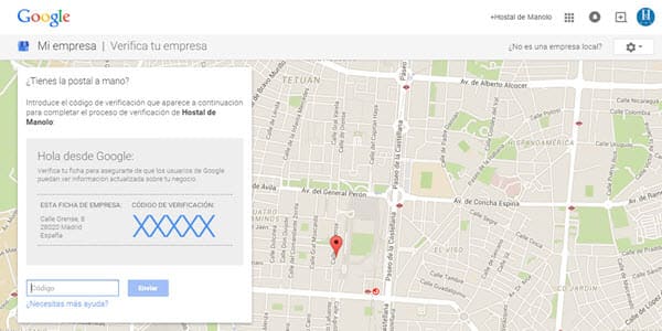 tutorial google my business verificar negocio local introducir el codigo