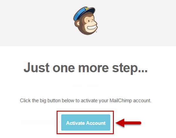 tutorial mailchimp activar cuenta