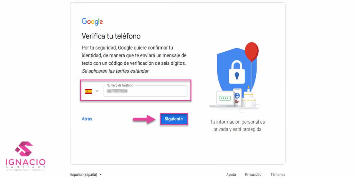 como crear cuenta google correo electronico gmail español telefono movil