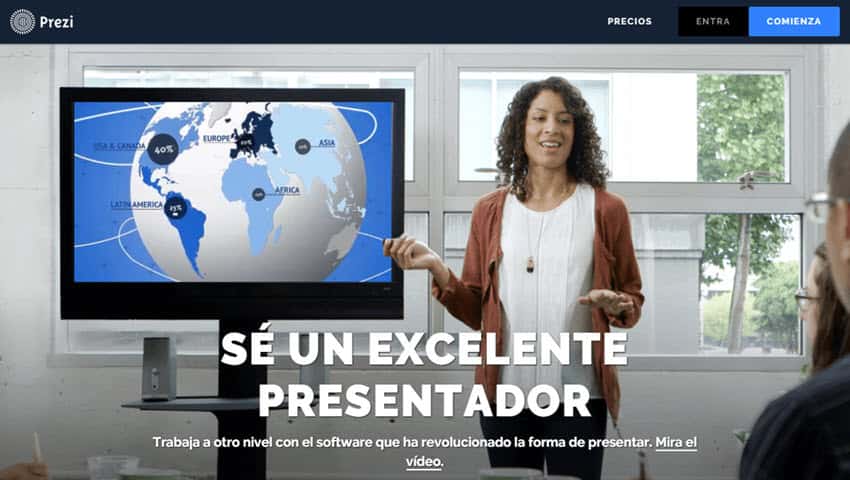 mejores herramientas crear presentaciones online profesionales prezi