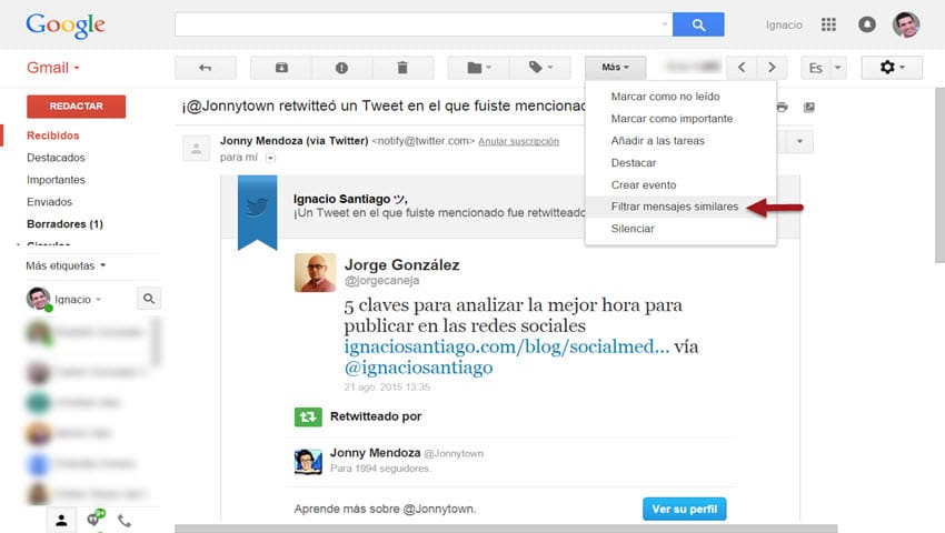 tutorial como usar twitter email gmail