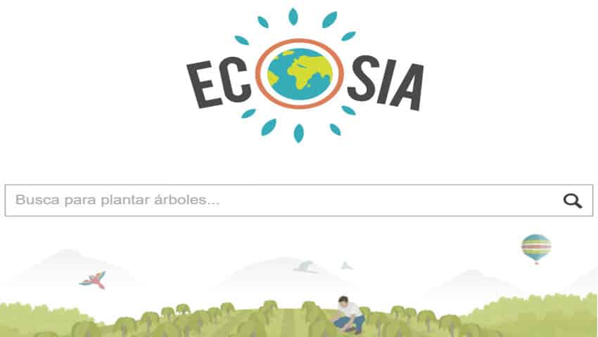 buscadores de internet alternativos google ecosia
