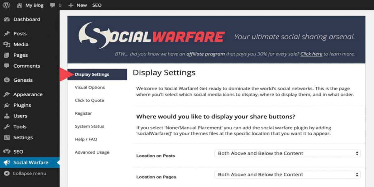 herramientas de pago wordpress warfareplugins social warfare