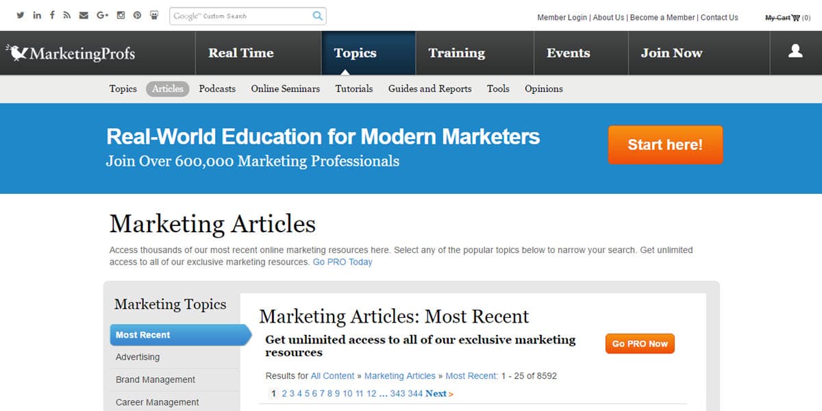 claves exito mejores blogs marketing online mundo marketingprofs blog