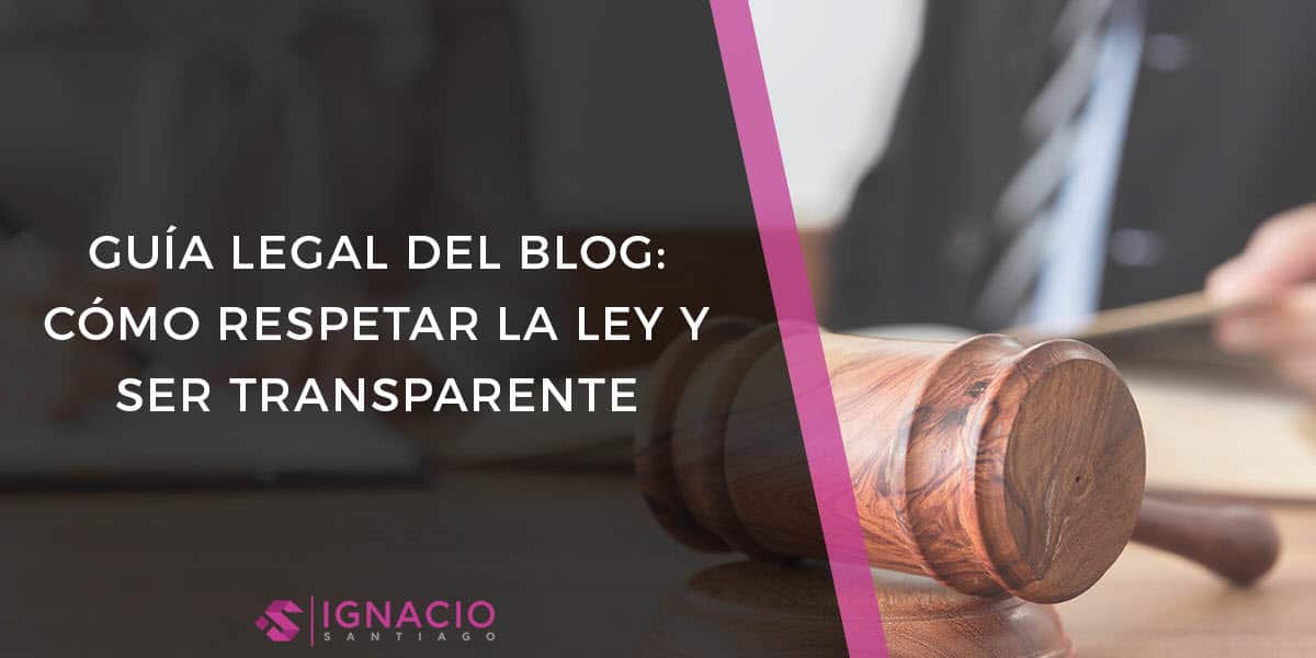 guia legal para paginas web blogs derechos de autor copyright privacidad