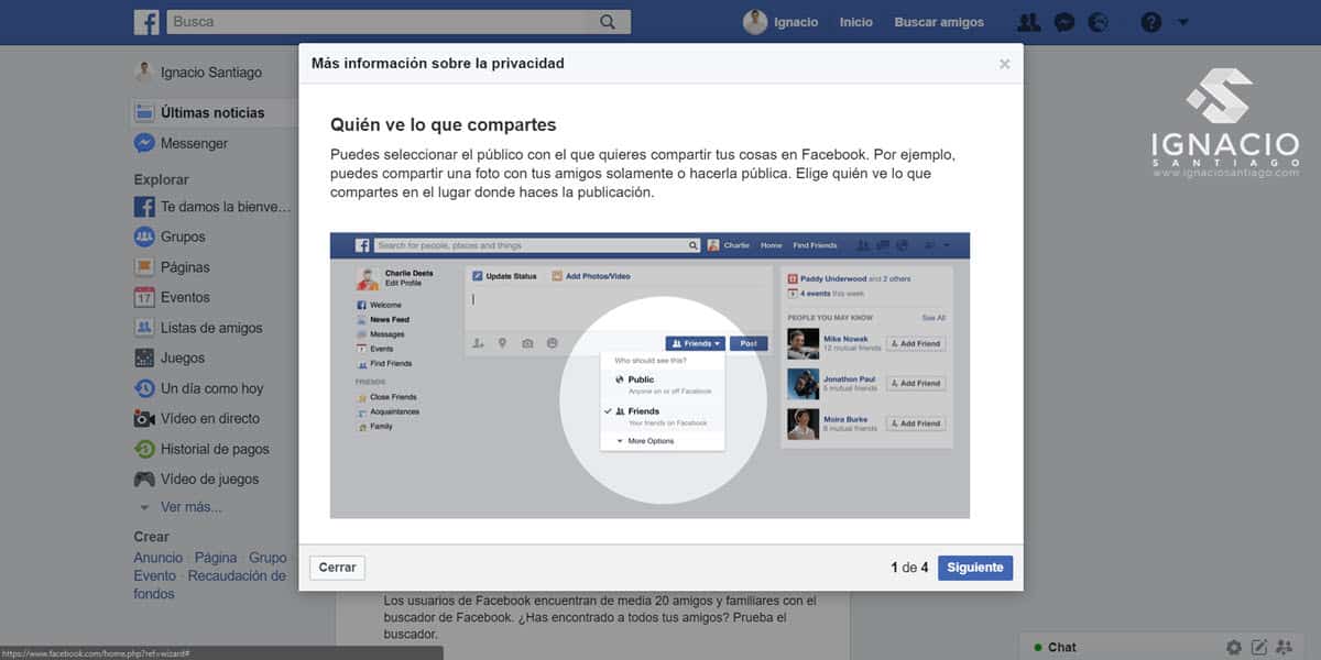como crear cuenta personal perfil facebook configuracion privacidad quien ve lo que compartes