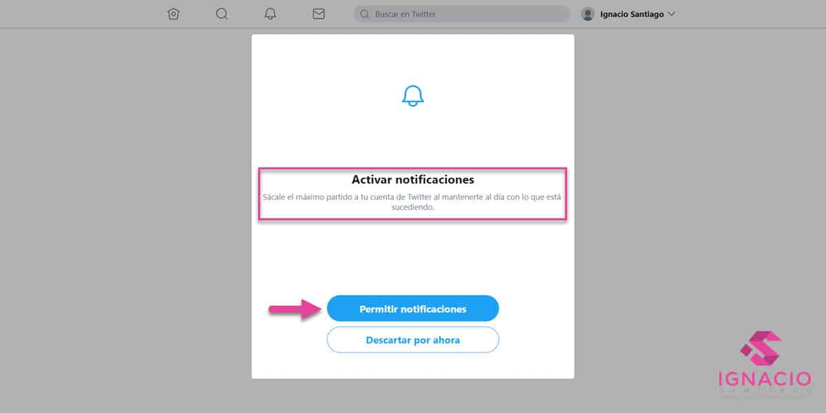 como crear cuenta perfil twitter español activar notificaciones