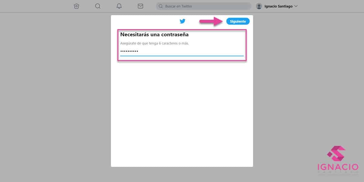 como crear cuenta perfil twitter español contraseña