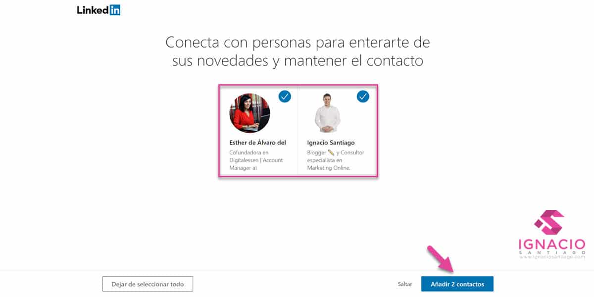 como crear cuenta profesional linkedin español conectar con personas