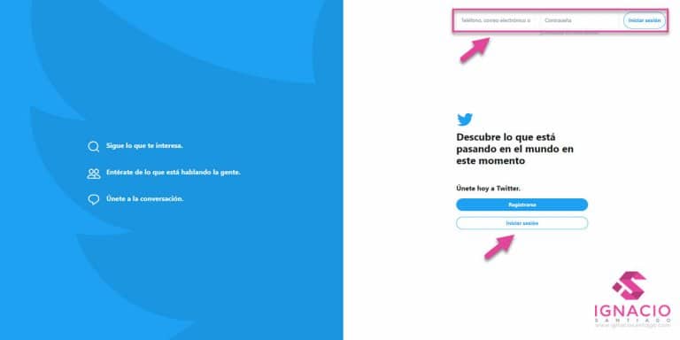 Cómo Iniciar SESIÓN o Crear CUENTA en TWITTER