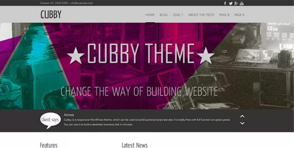 mejores plantillas themes wordpress gratis responsive multiusos cubby