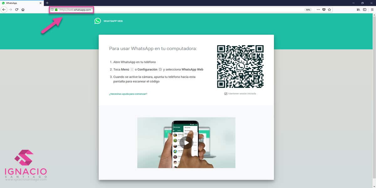 whatsapp web navegador como instalar ordenador portatil windows mac