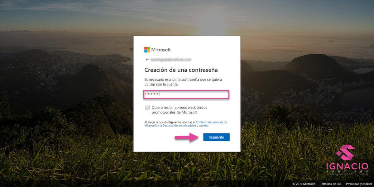 como crear cuenta correo electronico microsoft outlook hotmail español contraseña