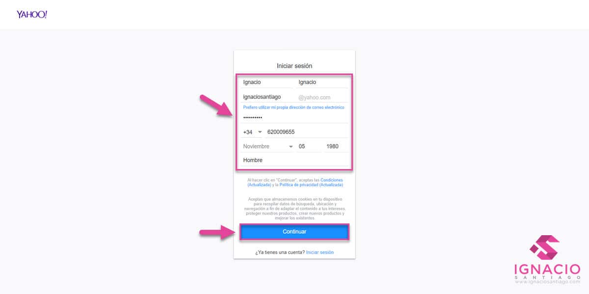 como crear cuenta yahoo mail correo yahoo español