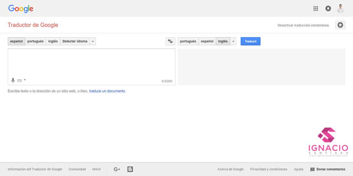 google traductor translate como traducir palabras textos paginas web