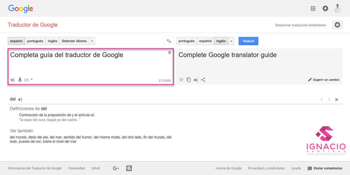google traductor translate como traducir palabras textos paginas web escribir entrada voz