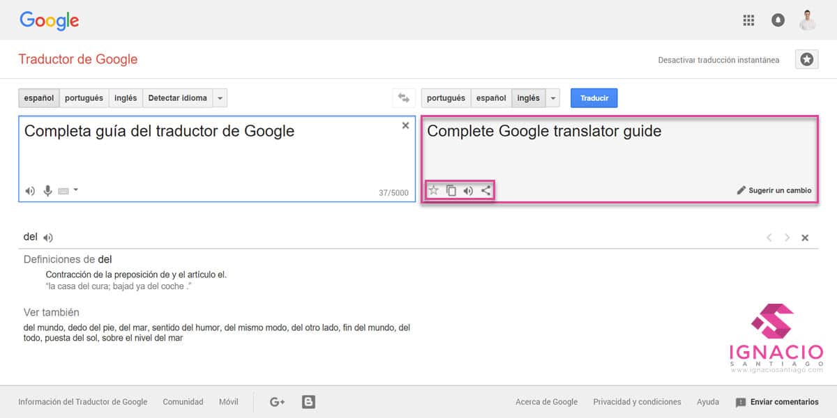 google traductor translate como traducir palabras textos paginas web traduccion final
