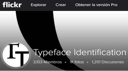 paginas detectar tipografias fuentes web flickr typeface identification