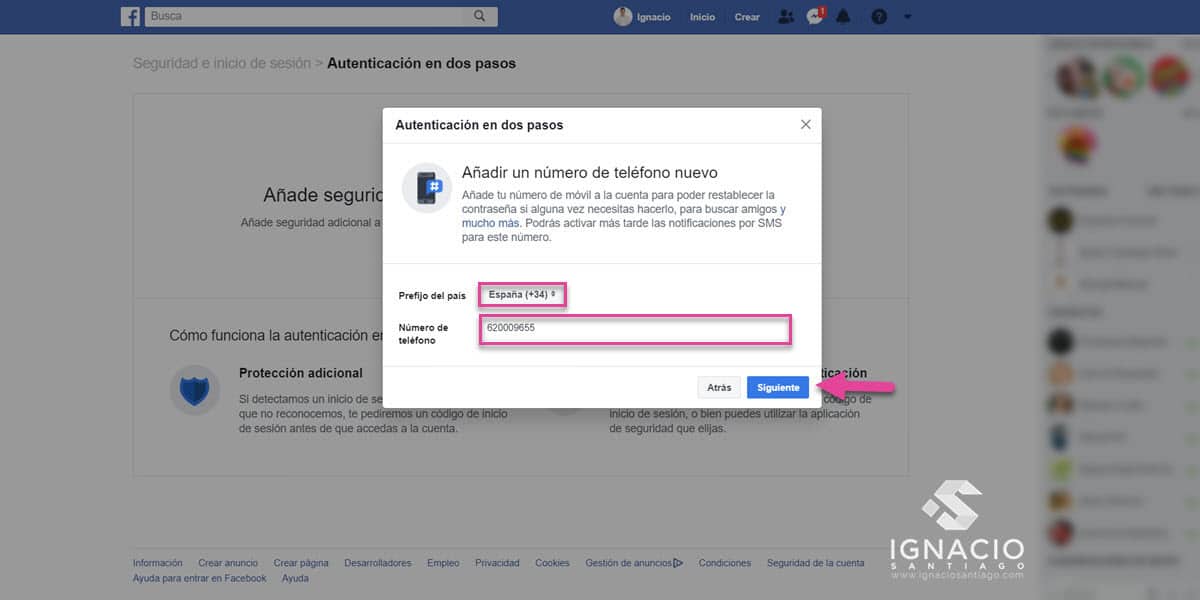 consejos secretos trucos facebook como añadir configurar autenticacion en dos pasos cuenta facebook seguridad redes sociales