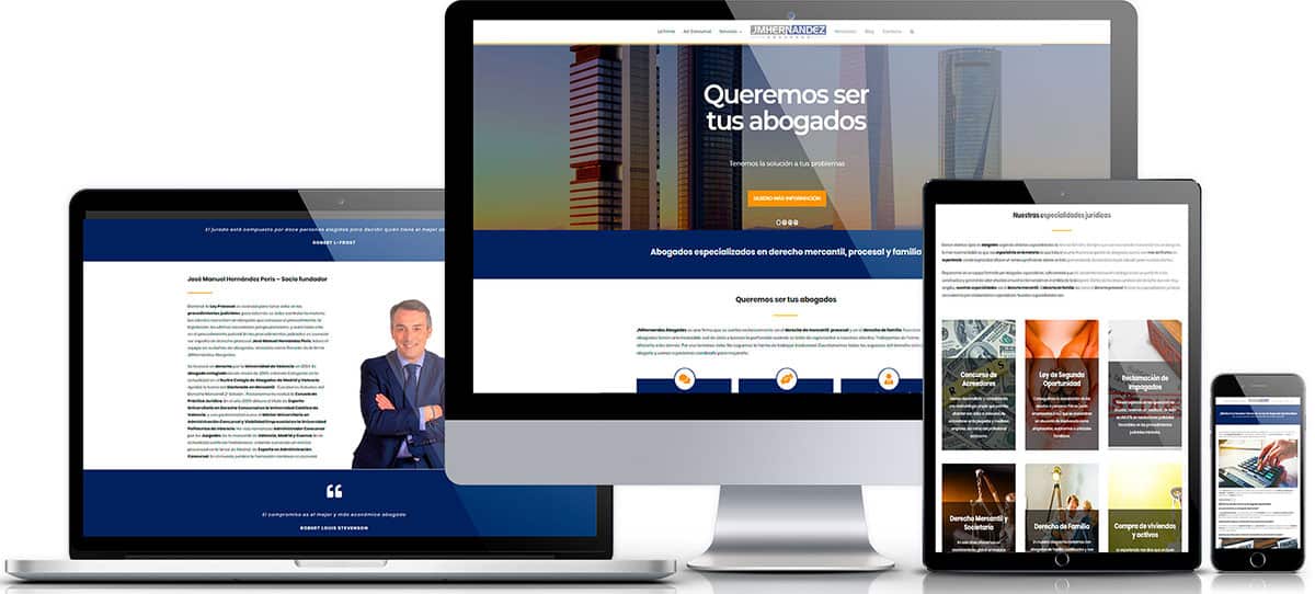 pagina web profesional empresa jmhernandezabogados