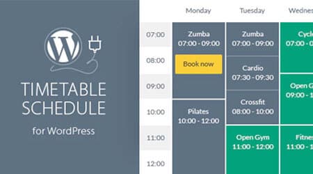 mejores plugins wordpress calendario eventos gestión reservas venta entradas timetable responsive schedule