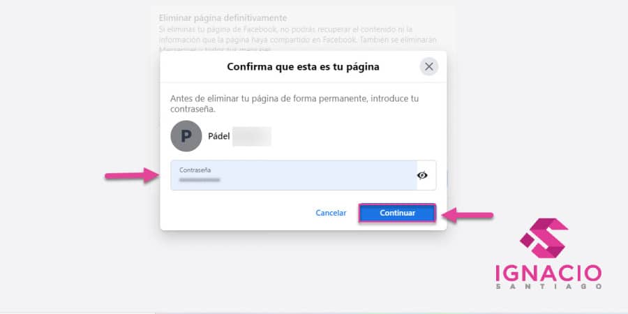 COMO ELIMINAR LA PAGINA QUE CREE EN FACEBOOK visual data 5