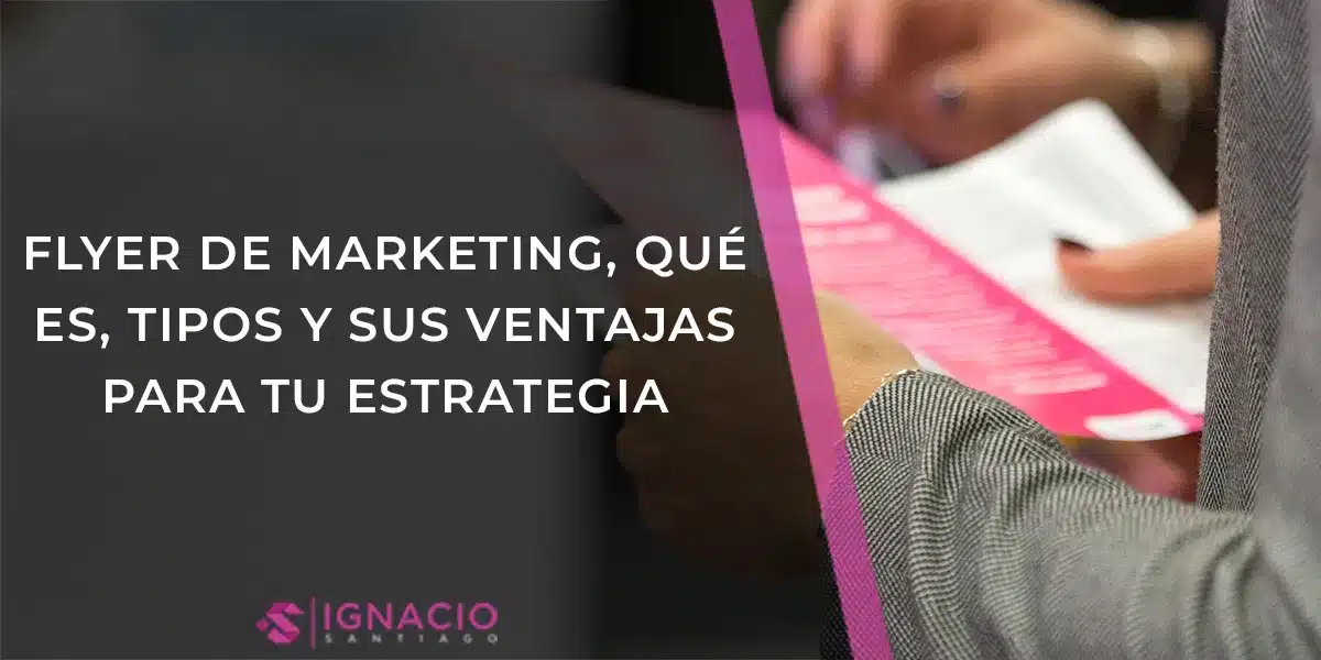 flyer de marketing estrategia comunicacion