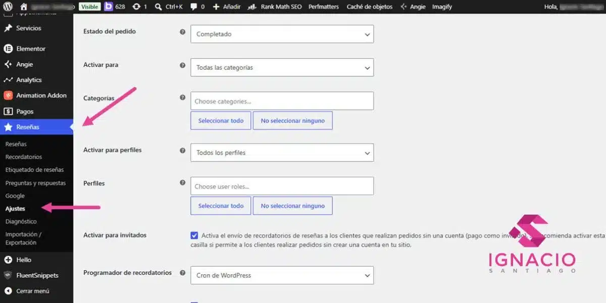 plugin customer reviews for woocommerce instalacion paso 2